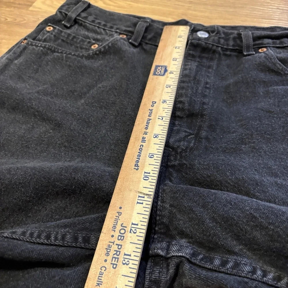 VTG 1999 Levis 550 Relaxed Fit Denim Shorts Mens 36 Fits 34 Black USA Made Y2K